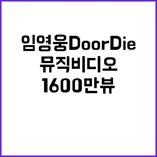 임영웅 Do or Die 뮤직비디오 대기록 1600만뷰!