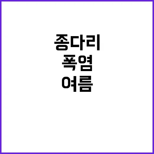 폭염의 종다리 여름…