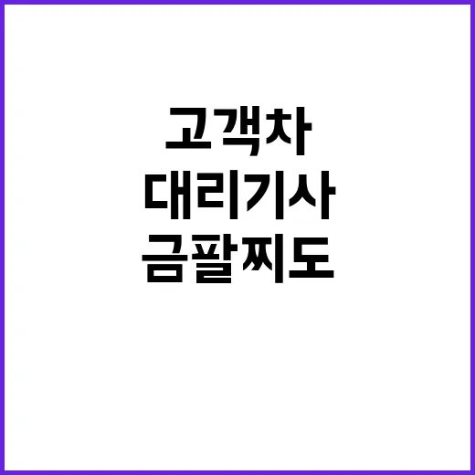 대리기사 고객차 금…