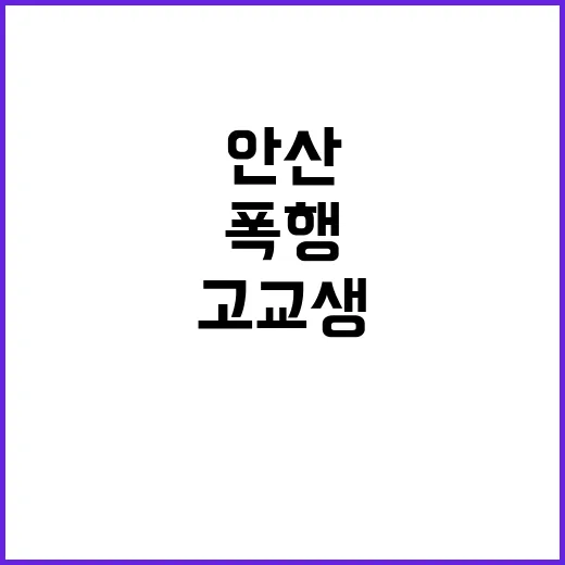 ‘안산 폭행 사건’…