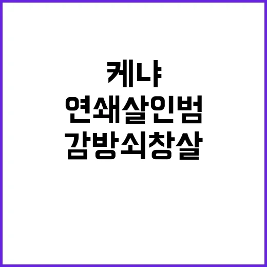 연쇄살인범 도주 케냐 감방 쇠창살 끊다!