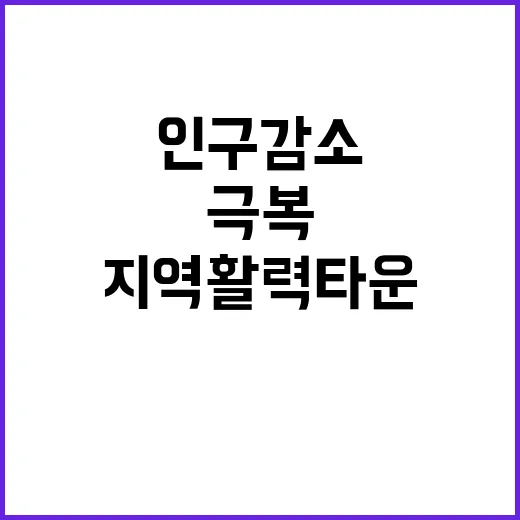 지역활력타운 정부 …