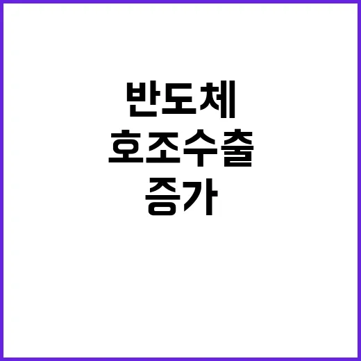 반도체 호조 수출 …