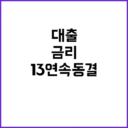 기준금리 13연속 동결 집값과 대출 영향은?