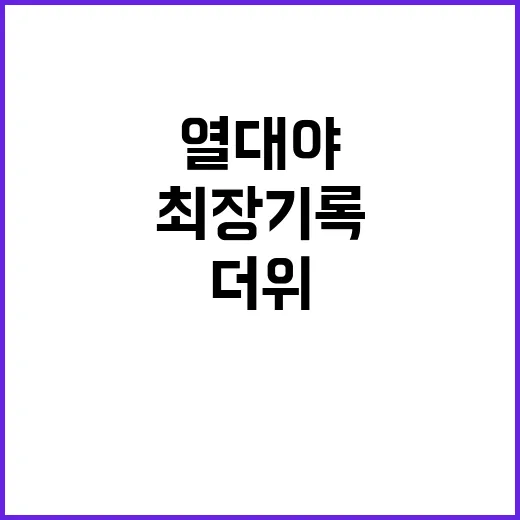 열대야 서울 최장 …