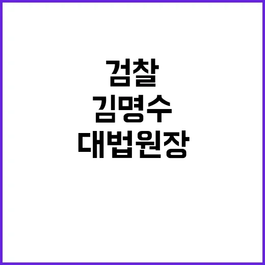 검찰 김명수 전 대…