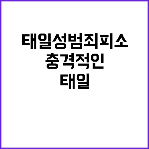 태일 성범죄 피소 사실에 대한 충격적인 진실!