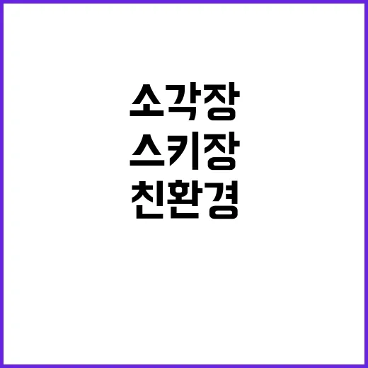 소각장 변신 친환경 스키장 탄생!