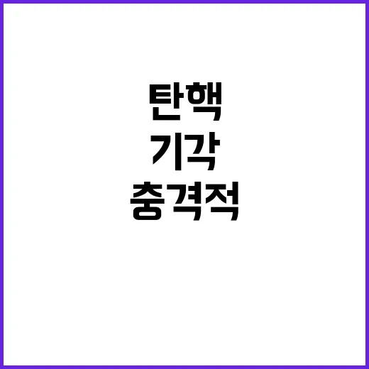 검사 탄핵 기각 민주당의 충격적 현실!