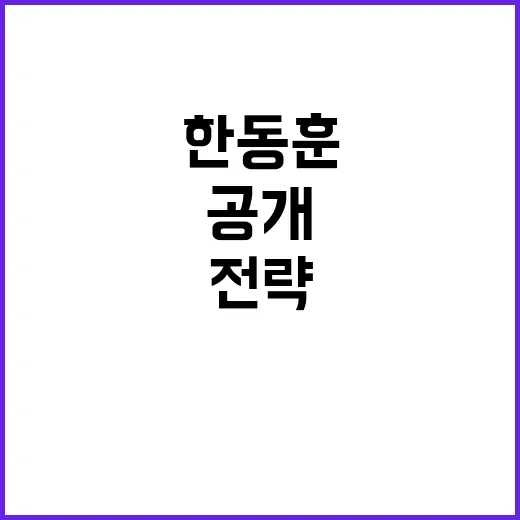 금투세 한동훈과 이복현의 새로운 전략 공개!