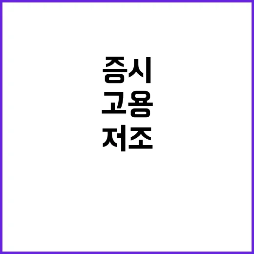 증시 저조 고용지표가 바꿀 미래는?