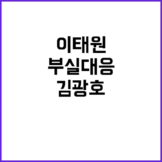 이태원 부실대응 김…