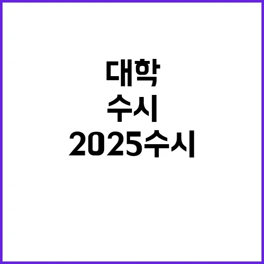 2025 수시 내 점수로 대학 진학 가능성은?