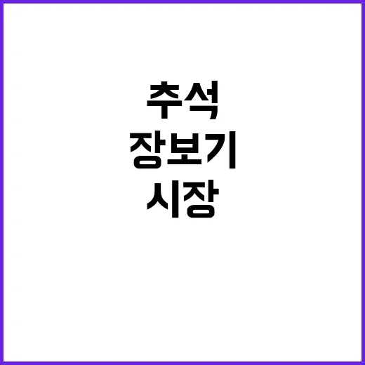 부산국세청 추석 재래시장 장보기 행사 개최!