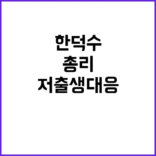 저출생 대응 한덕수…