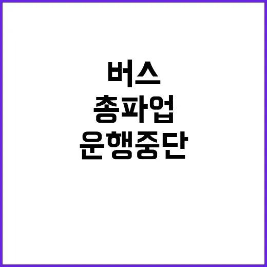 버스 총파업 경기 …