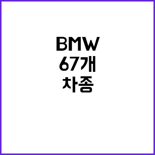 차종 자발적 시정조치 BMW·볼보트럭 포함 67개 모델!