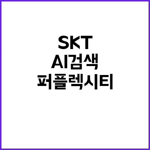 “AI검색” SKT 美퍼플렉시티와의 혁신적 도전장!