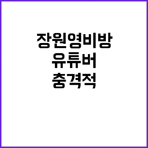 장원영 비방 사건 …