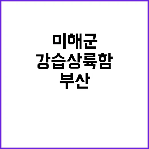 미 해군 부산에 강…