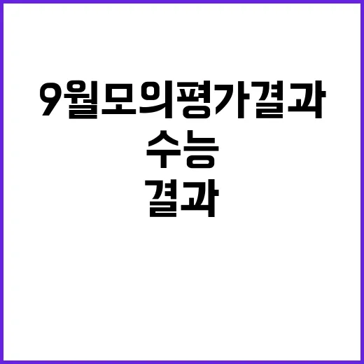 수능 9월 모의평가…