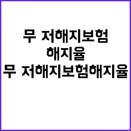 무·저해지보험 해지…