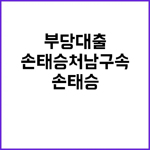 부당대출 손태승 처…