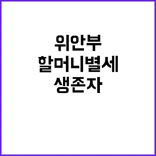 위안부 할머니 별세 생존자 단 8명 남아!