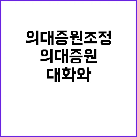 의대 증원 조정 열…