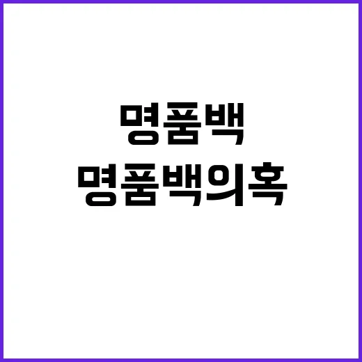 명품백 의혹 금 여…