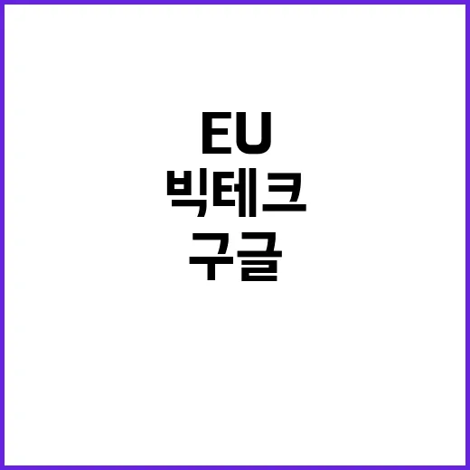 구글 EU소송 패배! 빅테크의 위기 시작?