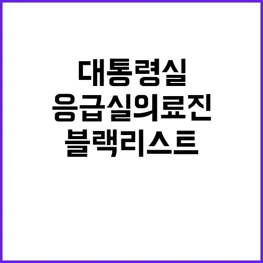 응급실 의료진 블랙…