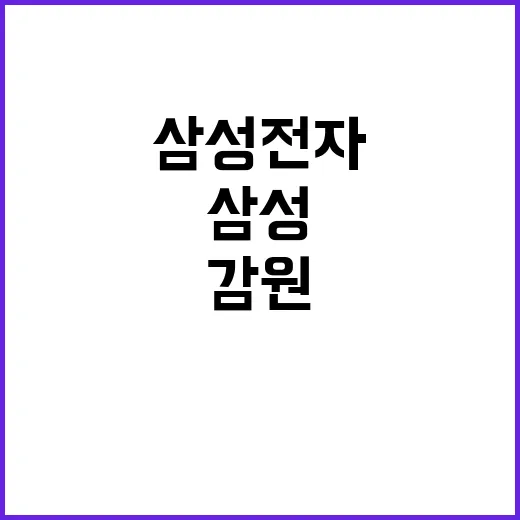 삼성전자 감원 경쟁…