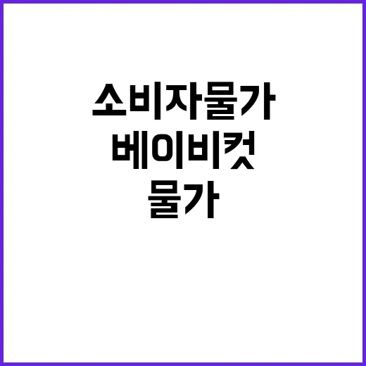 소비자물가 하락 베…