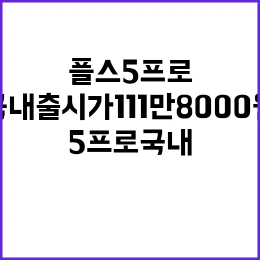 플스5 프로 국내 출시가 111만8000원 충격!