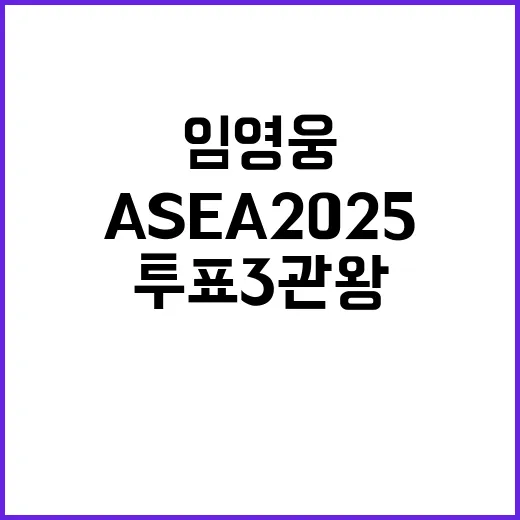 임영웅 ASEA 2025 투표 3관왕 달성 비결!