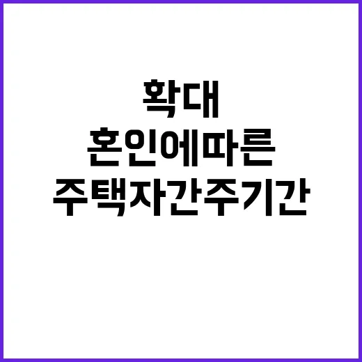 혼인에 따른 2주택자 간주기간 10년으로 확대!