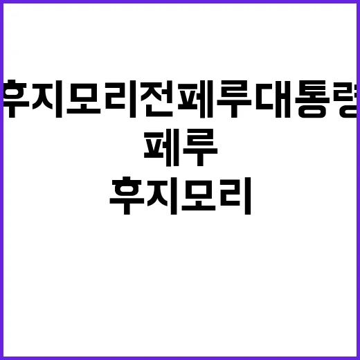 후지모리 전 페루 …