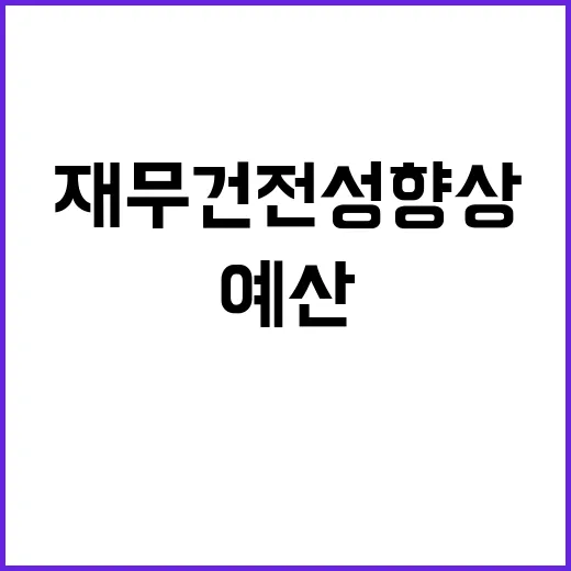 ICT예산 재무 건…