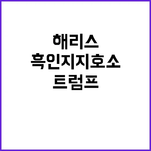 해리스 트럼프 위협…