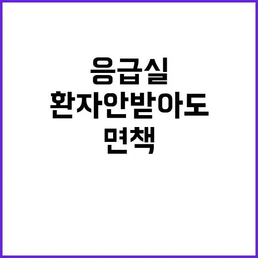 응급실 면책 지침 …