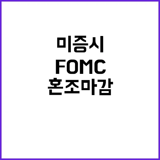 FOMC 결과 미 …