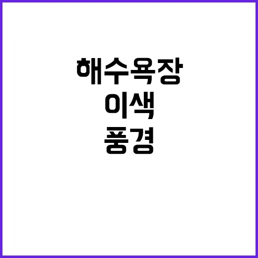 가을 해수욕장 한여름 같은 이색 풍경!