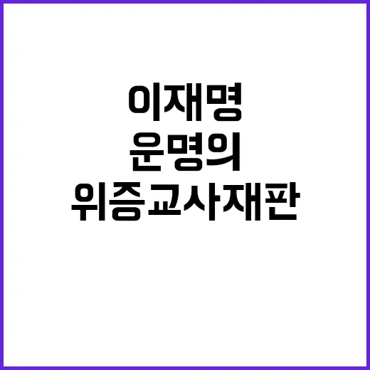 운명의 11월 이재…