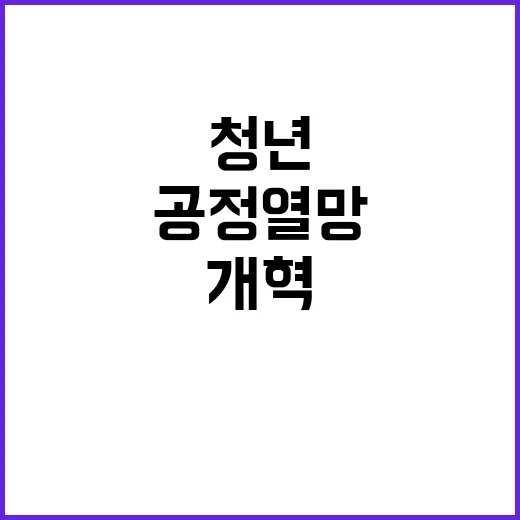 청년들의 공정 열망…