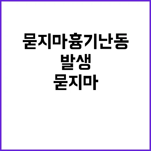 묻지마 흉기 난동 …