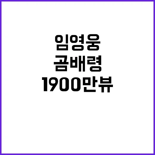 곰배령 무대영상 임영웅 1900만뷰 기록!