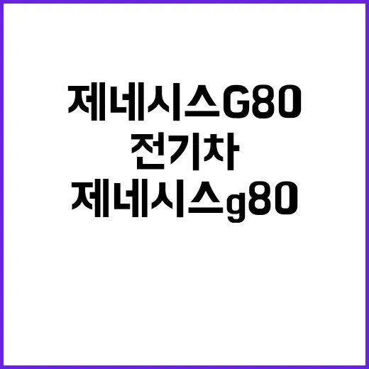 전기차 우아한 제네시스 G80 혼다 파일럿 등장!