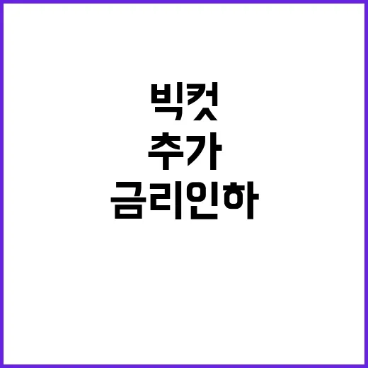 빅컷 랠리 추가 금리인하로 경제 변화 발생!