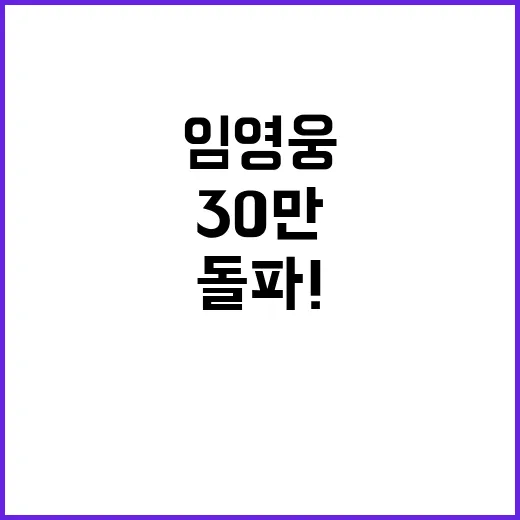 임영웅 30만 관객 돌파! 매출액 85억!